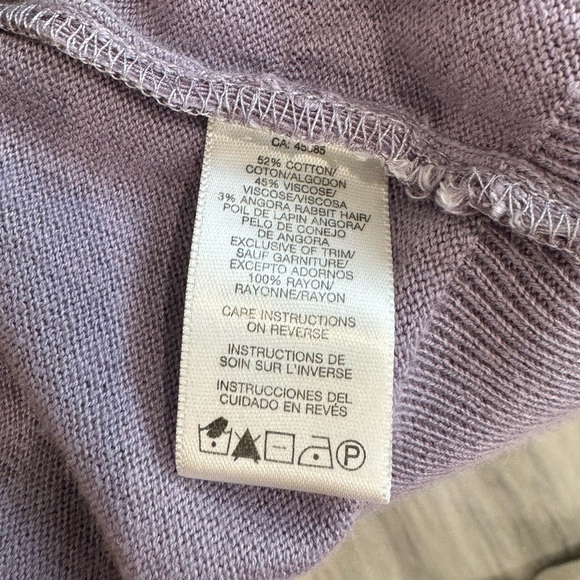 Michael Kors Purple Women's Button Up Cardigan (Large) - Picture 7 of 7